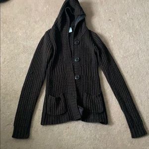 Brown sweater jacket